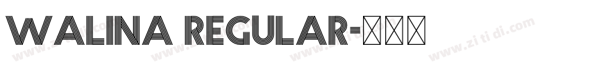 Walina Regular字体转换